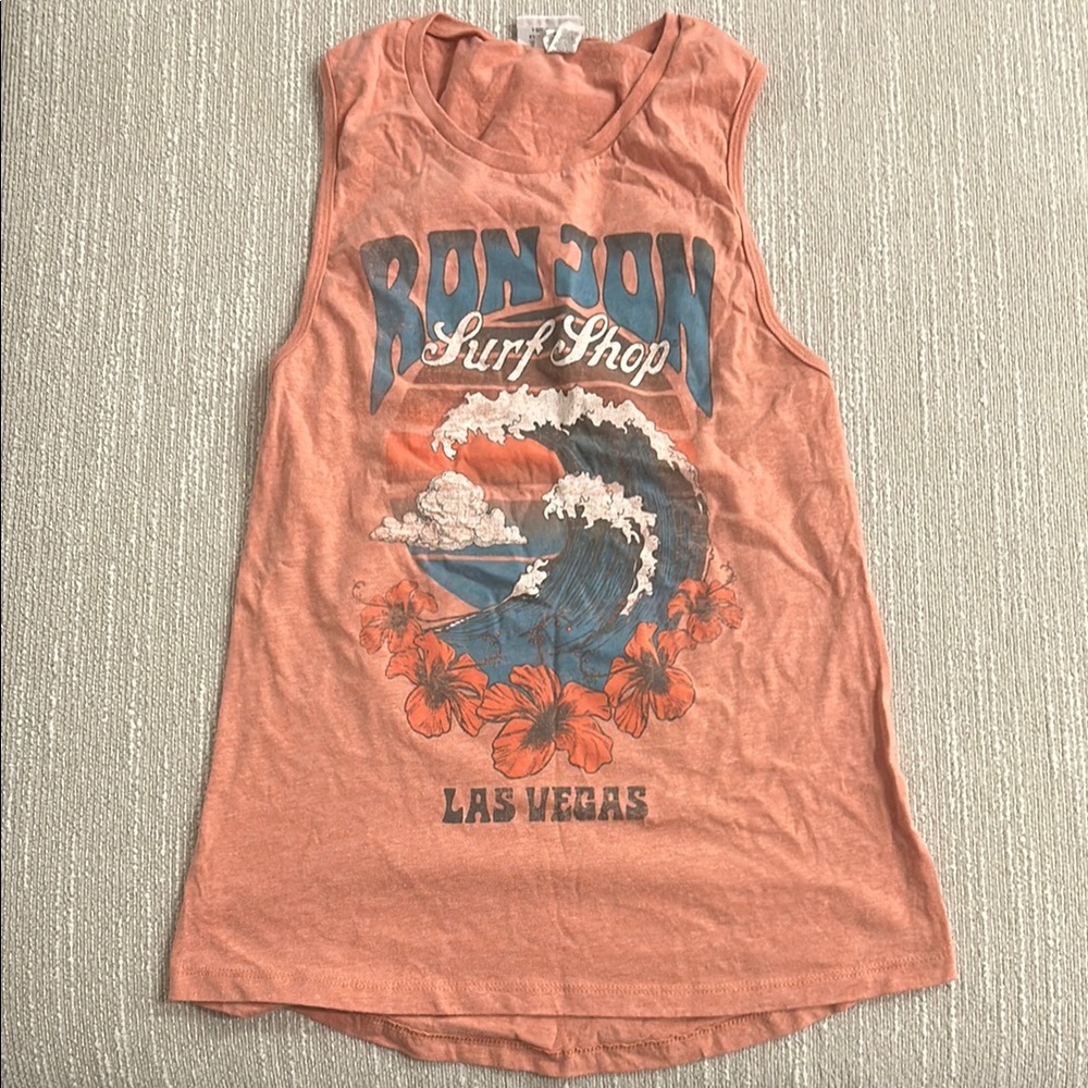Ron Jon Wave Light Red Tank Top